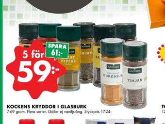 ÖoB Kockens kryddor erbjuda