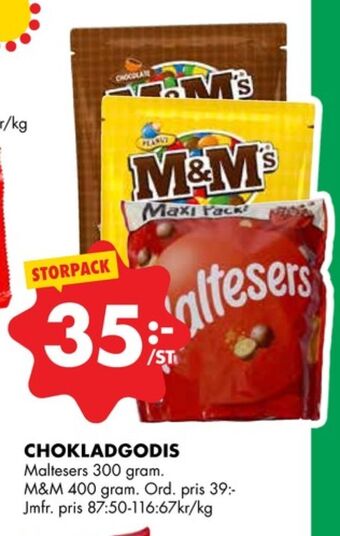 ÖoB Maltesers dragéer erbjuda