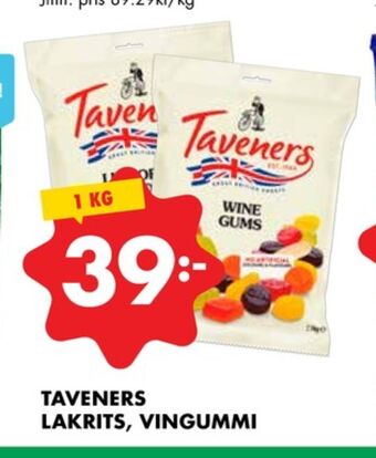 Taveners lakritskonfekt