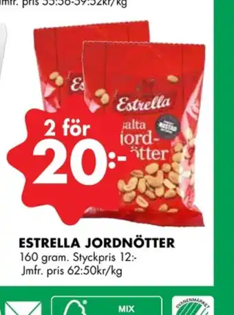 ÖoB Estrella jordnötter erbjuda