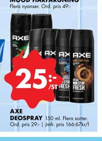 Axe deodorant