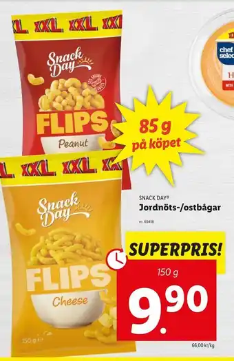 Lidl Jordnöts-/ostbågar erbjuda