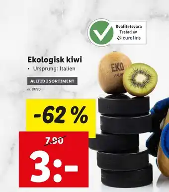 Lidl Ekologisk kiwi erbjuda