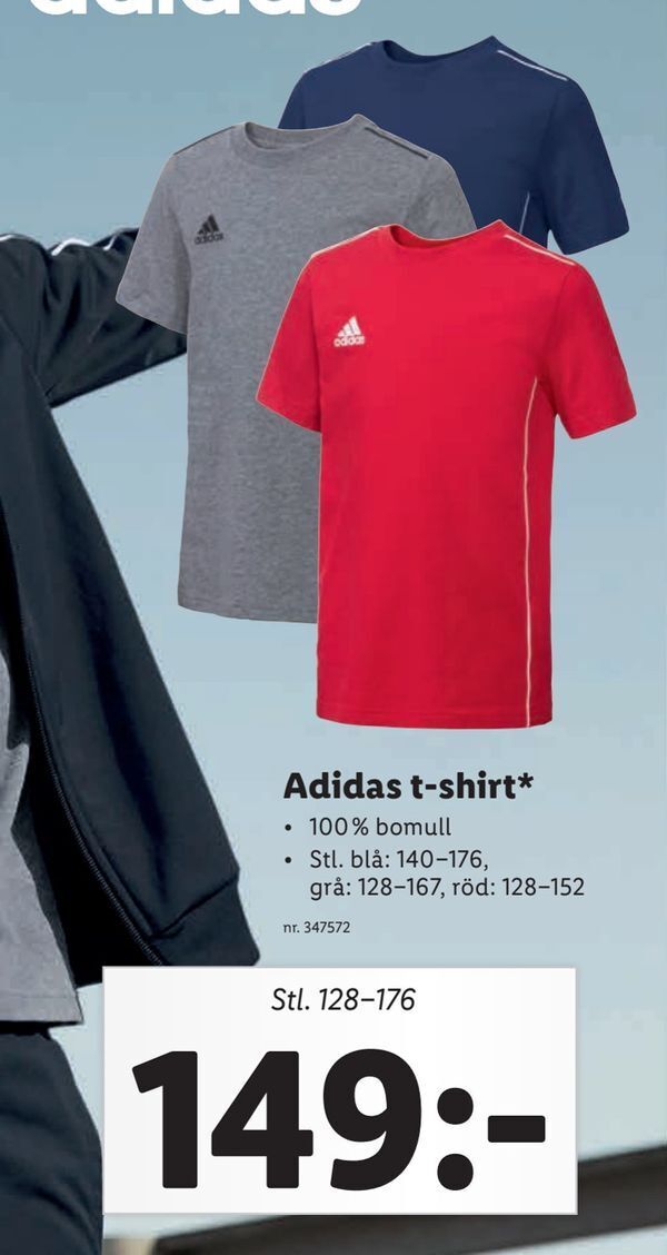 Adidas t-shirt erbjudande hos Lidl