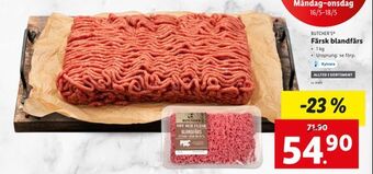 Lidl Färsk blandfärs erbjuda