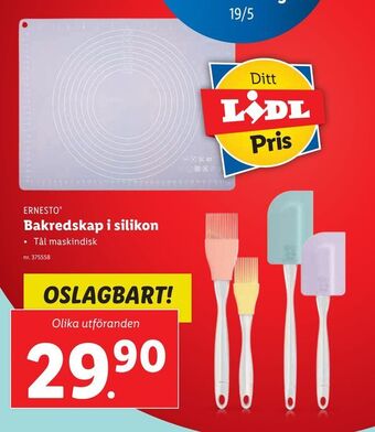 Bakredskap i silikon
