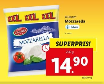 Lidl Mozzarella erbjuda