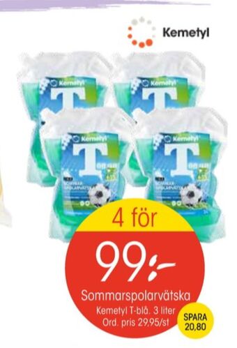 EKO Kemetyl spolarvätska erbjuda
