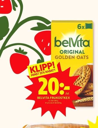ICA Kvantum Belvita kex erbjuda