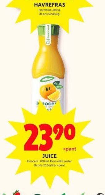 ICA Kvantum Innocent juice erbjuda