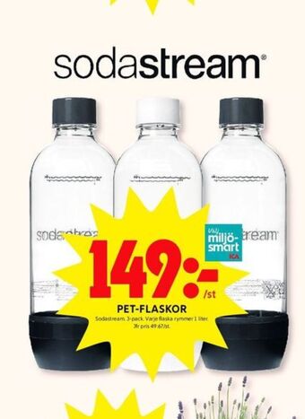 ICA Kvantum Sodastream flaskor erbjuda
