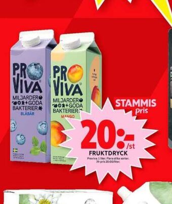 ICA Maxi Proviva fruktdryck erbjuda