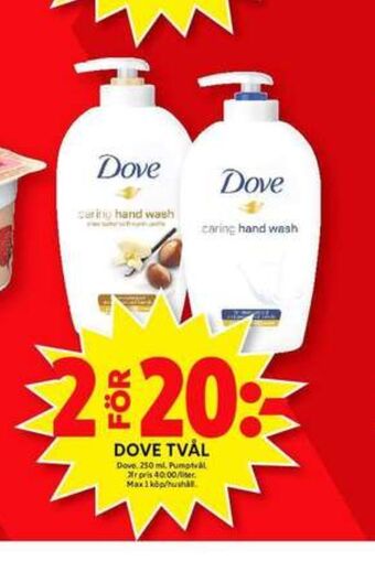 ICA Maxi Dove tvål flytande erbjuda