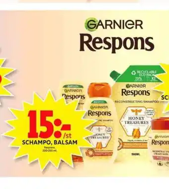 ICA Maxi Respons shampoo erbjuda