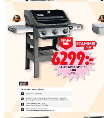 ICA Maxi Weber gasolgrill erbjuda