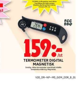 ICA Maxi Fcc bbq stektermometer erbjuda