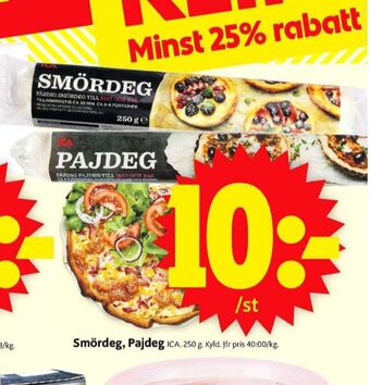 ICA Supermarket Ica smördeg erbjuda
