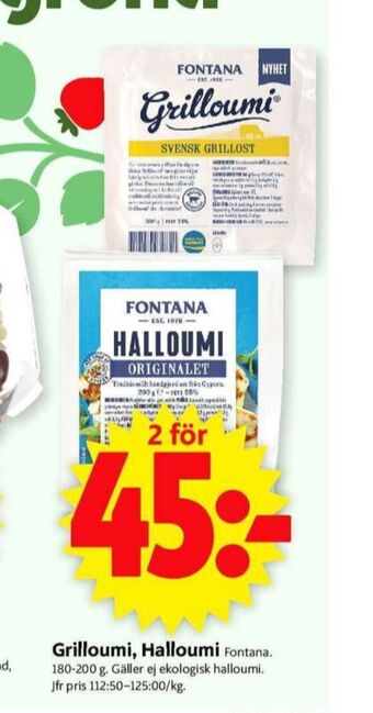 ICA Supermarket Fontana halloumi erbjuda