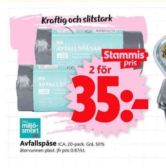 ICA Supermarket Ica avfallspåsar erbjuda