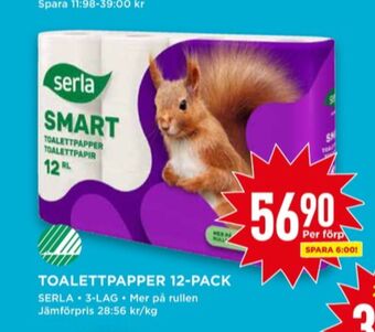 Willys Smart toalettpapper erbjuda