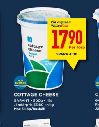 Willys Garant crème fraiche erbjuda