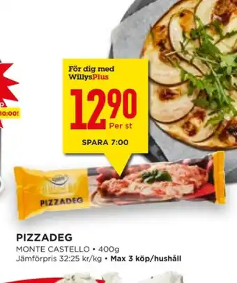 Monte castello pizzadeg