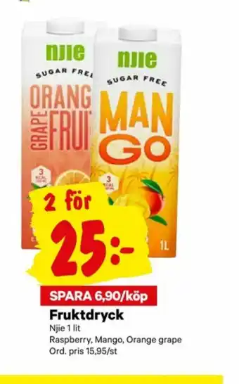 City Gross Njie Fruktdryck erbjuda