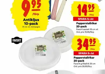 City Gross Favorit Engångsbestick/servis erbjuda