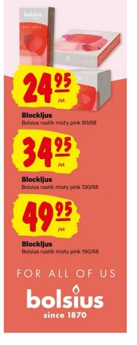 City Gross Bolsius Doftljus erbjuda