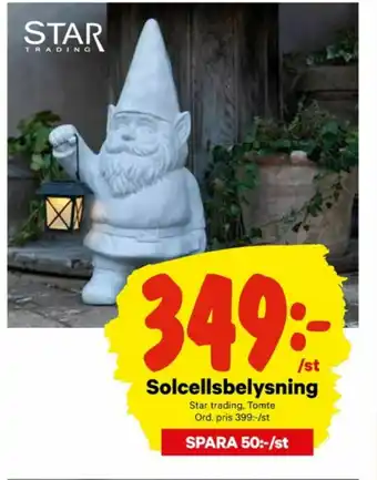 City Gross Star Trading Solcellslampor erbjuda