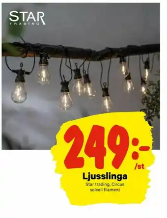 City Gross Star Trading Ljusslingor erbjuda
