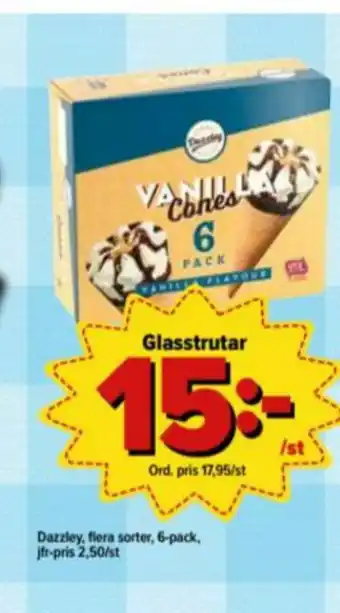 Dazzley Glasstrutar