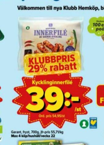 Garant Kycklinginnerfilé