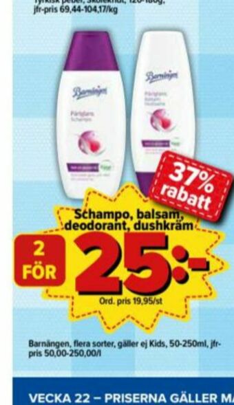 Östenssons Barnängen Shampoo erbjuda