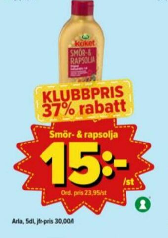 Östenssons Arla Köket Smör & Rapsolja erbjuda