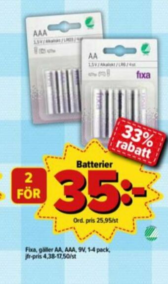 Östenssons Fixa Batterier erbjuda