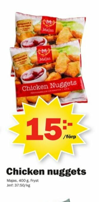 Pekås Majas Kycklingnuggets erbjuda