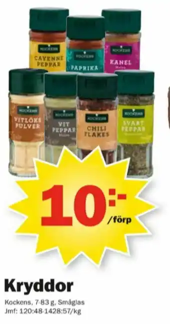 Pekås Kockens Kryddor erbjuda