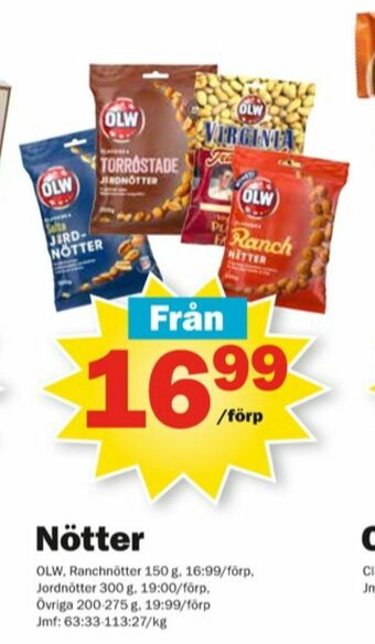 Pekås OLW Jordnötter erbjuda