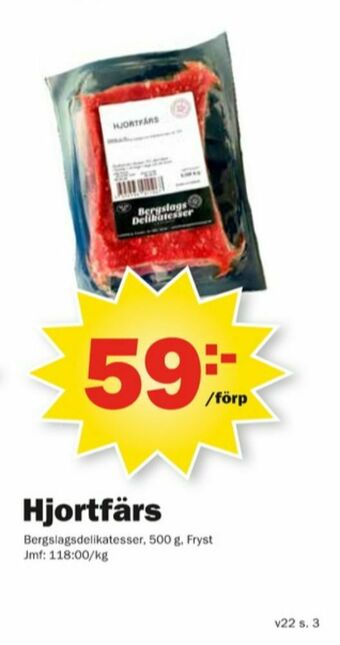 Bergslagsdelikatesser Hjortfärs