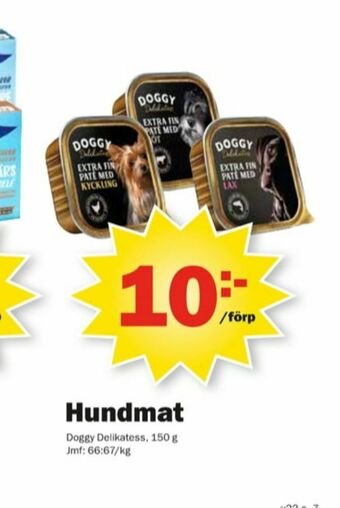 Pekås Doggy Hundmat erbjuda