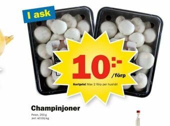 Pekås Champinjoner erbjuda