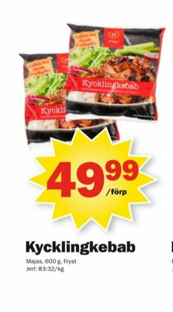 Pekås Majas Kycklingkebab erbjuda
