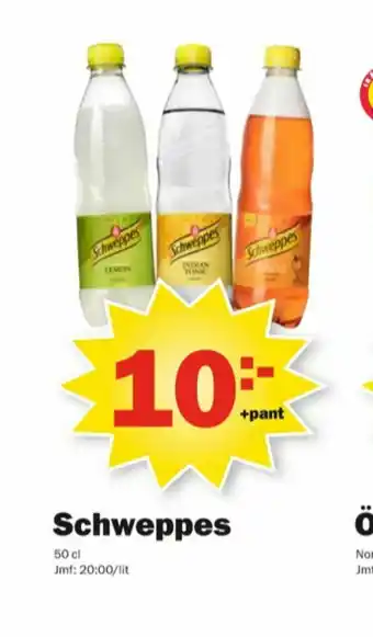 Pekås Schweppes Läskedryck erbjuda