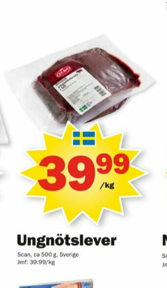 Pekås Scan Ungnötslever erbjuda