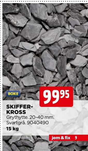 Jem&Fix Skifferkross erbjuda