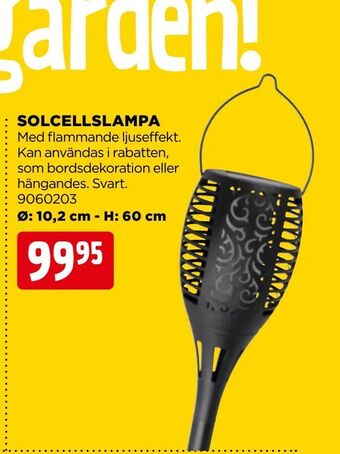 Jem&Fix Solcellslampa erbjuda