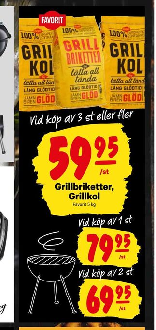 City Gross Grillbriketter, Grillkol erbjuda