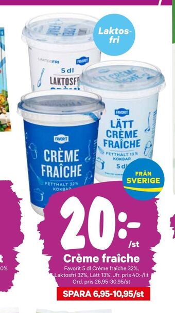 City Gross Crème fraîche erbjuda