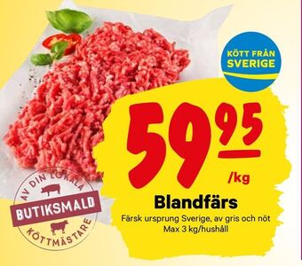 City Gross Blandfärs erbjuda